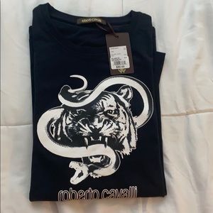 Black Roberto Cavalier Tshirt